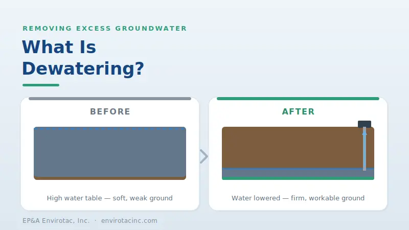 What is dewatering
