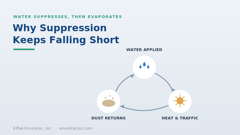 Why water suppression keeps falling short